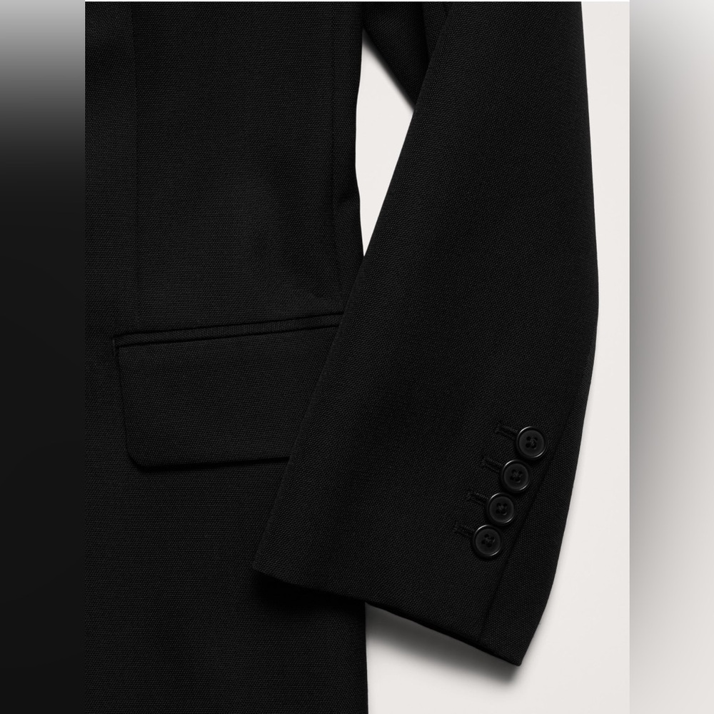 NEW! Banana Republic Black Boyfriend Wool Blazer - Multiple🛞 - Picture 6 of 12